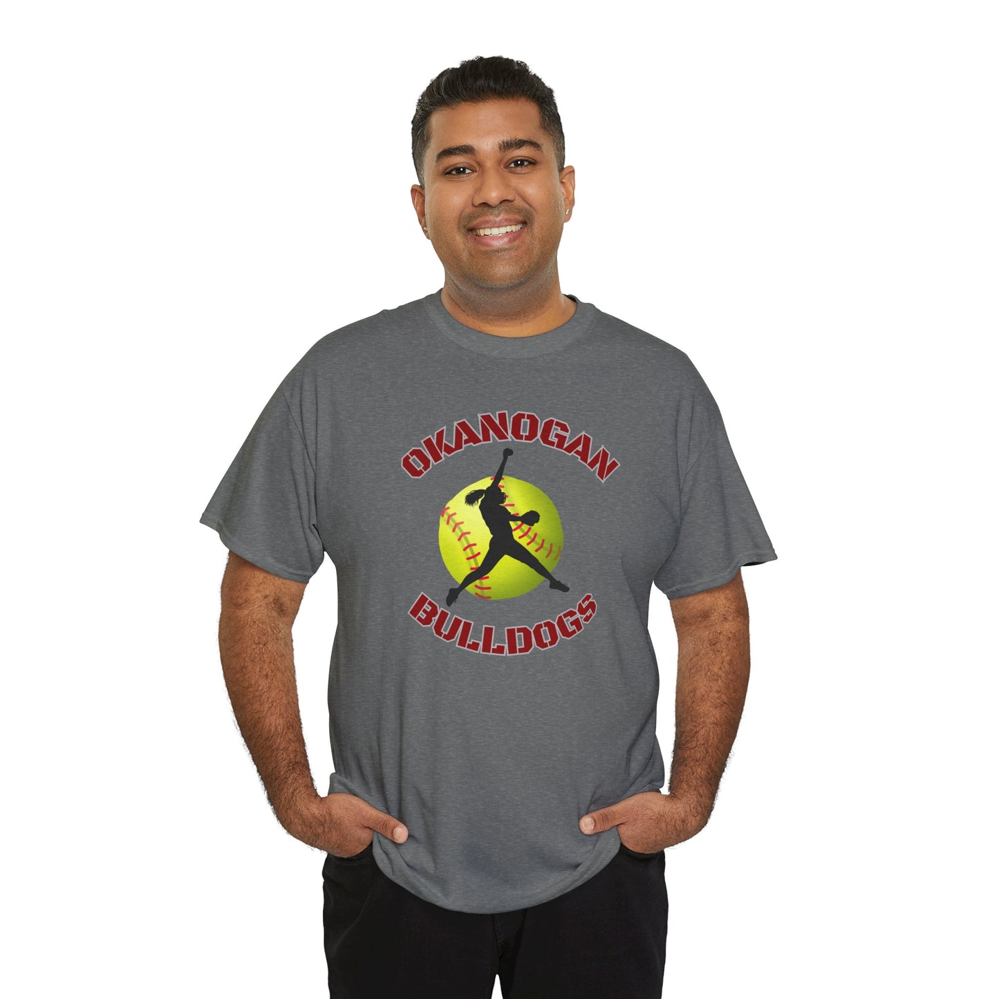 OK SOFTBALL PITCHER-Unisex Heavy Cotton Tee