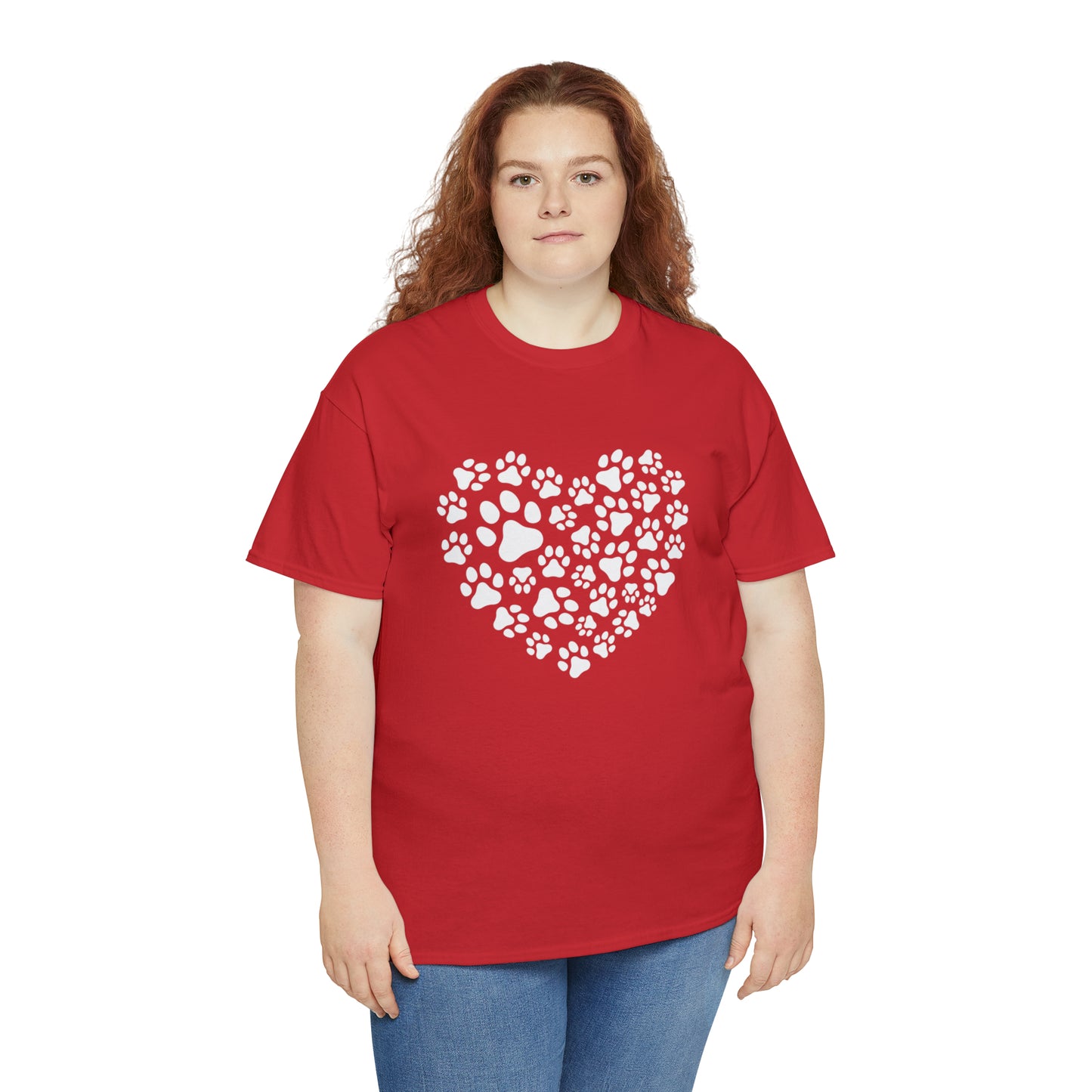 HEART OF PAWS-Unisex Heavy Cotton Tee