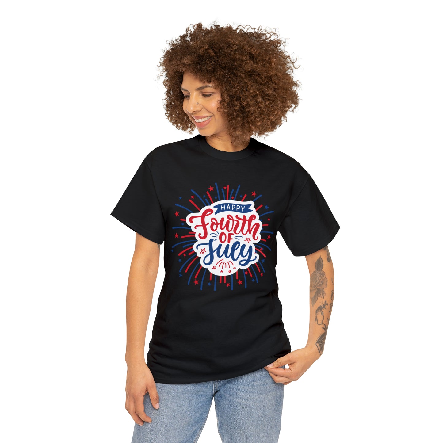 HAPPY 4TH!-Unisex Heavy Cotton Tee