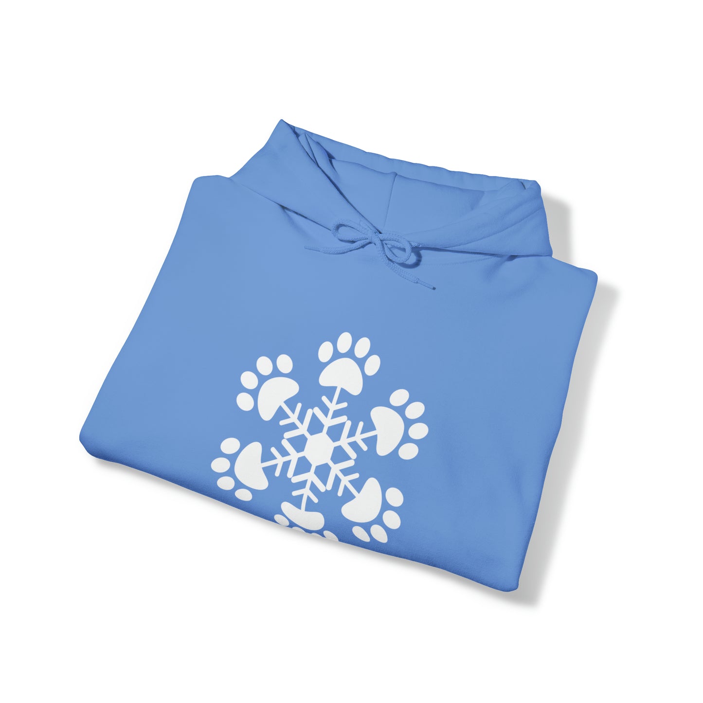 Paw Print Snowflake Hooded Sweatshirt