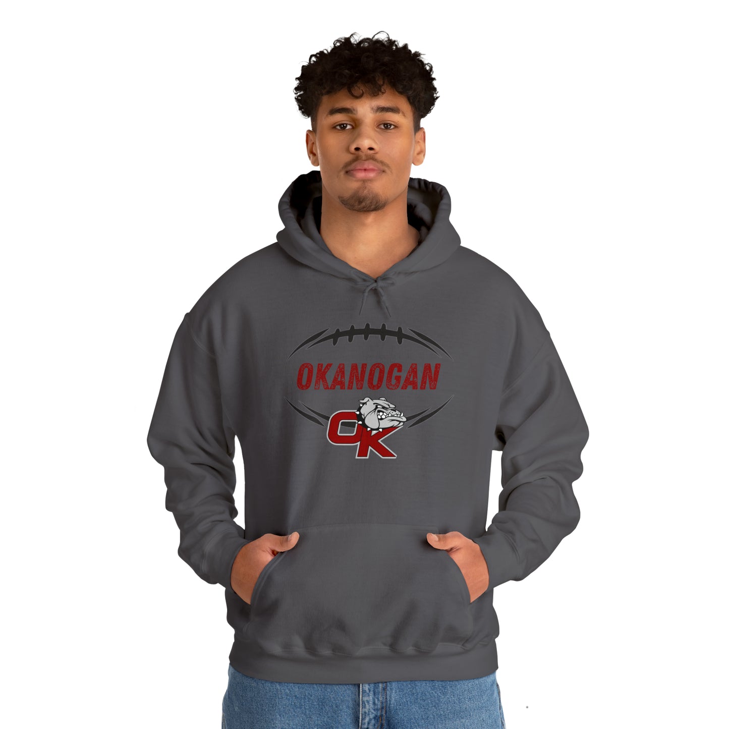 BULLDOGS FOOTBALL-Unisex Heavy Blend™ Hooded Sweatshirt