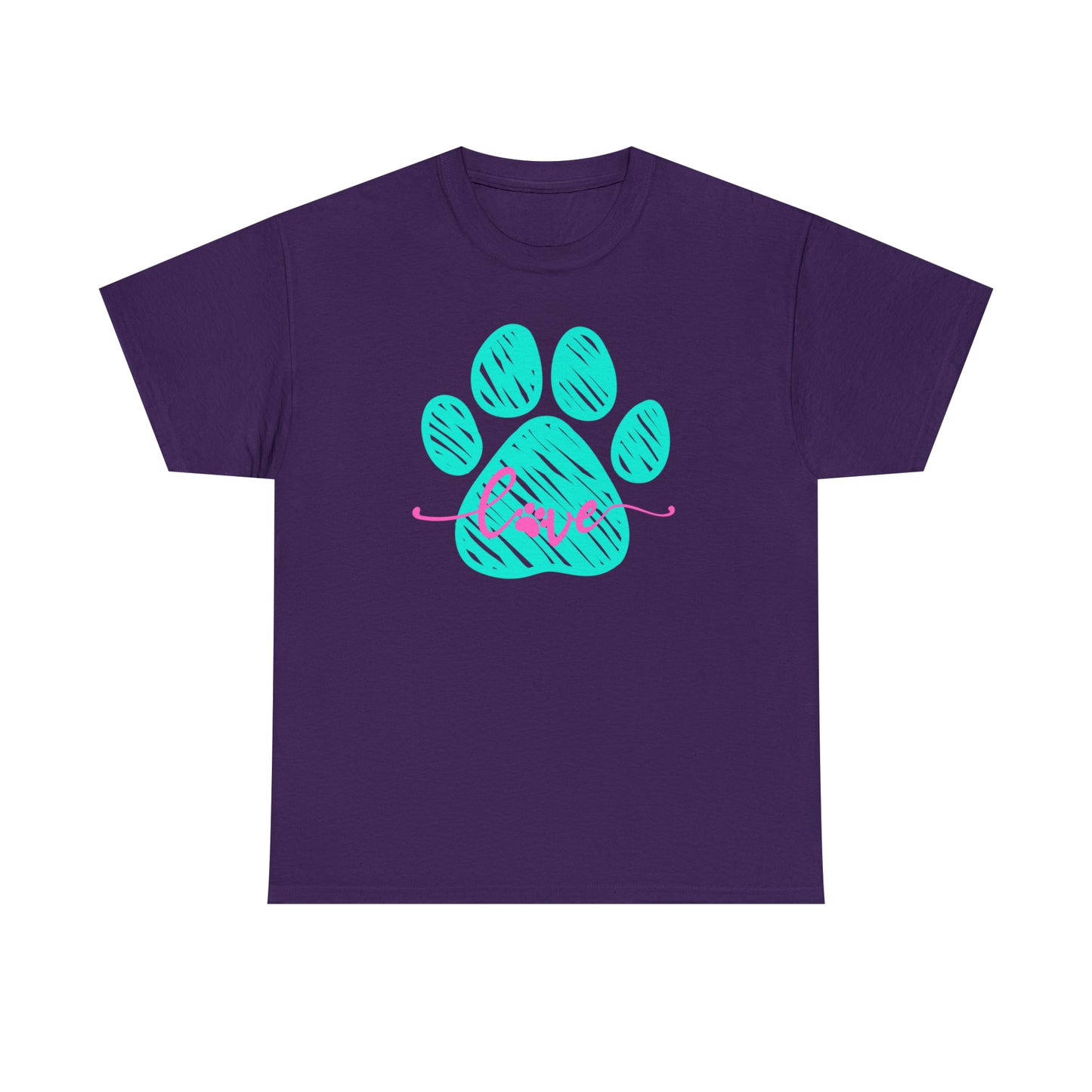 LOVE PAW TEE-Unisex Heavy Cotton Tee