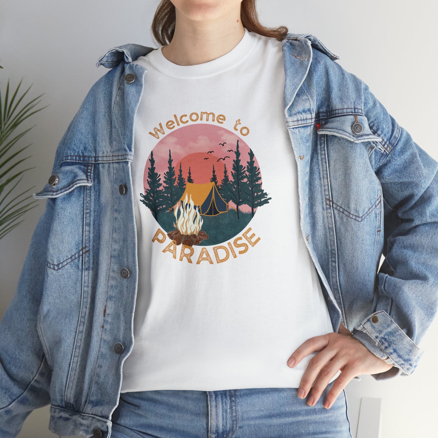 WELCOME TO PARADISE TEE-Unisex Heavy Cotton Tee