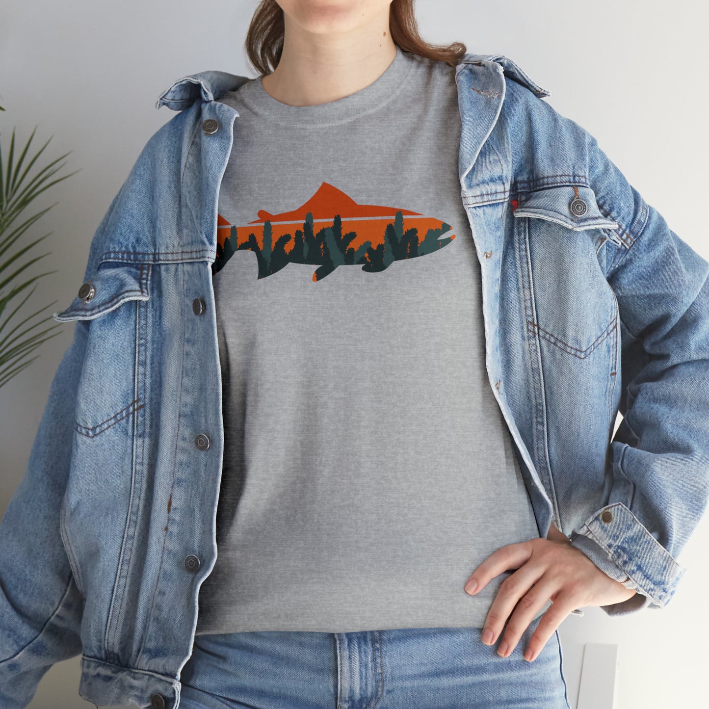 TROUT TEE-Unisex Heavy Cotton Tee