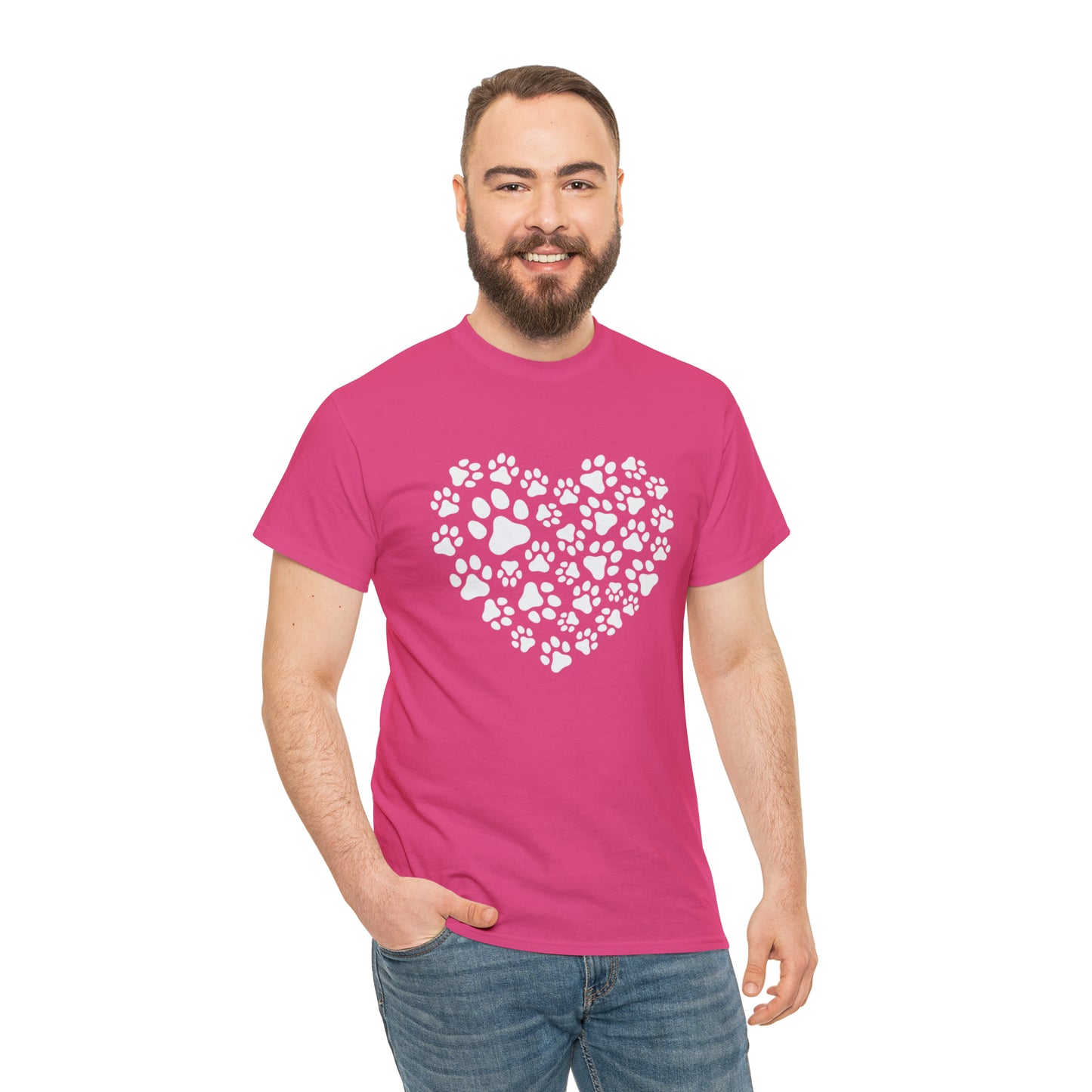 HEART OF PAWS-Unisex Heavy Cotton Tee