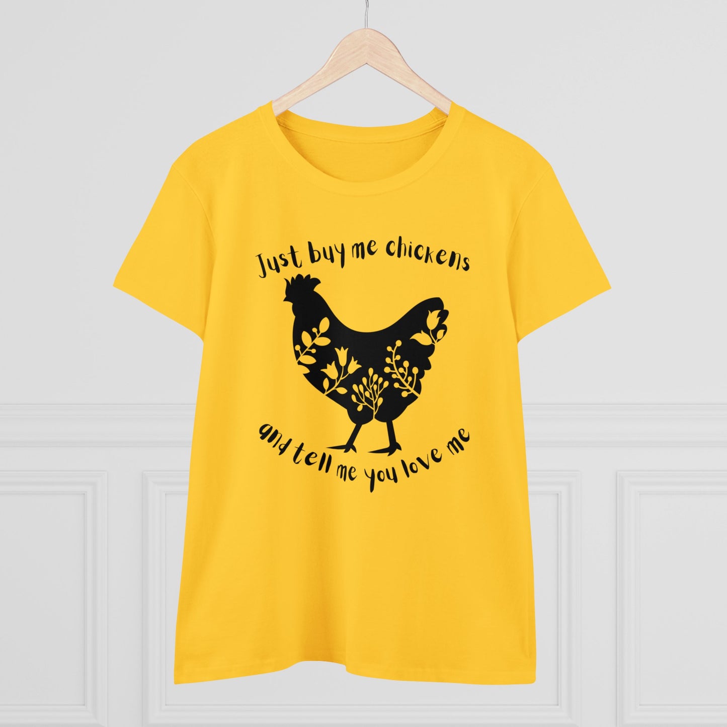 BUY ME CHICKENS-Women's Midweight Cotton Tee