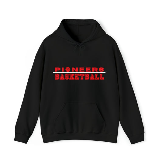 PIONEERS BASKETBALL TEXT HOODIE-Unisex Heavy Blend™ Hooded Sweatshirt