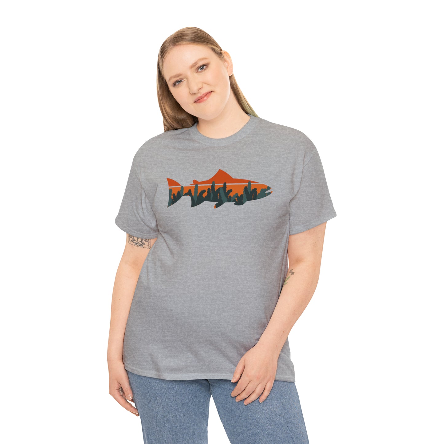 TROUT TEE-Unisex Heavy Cotton Tee