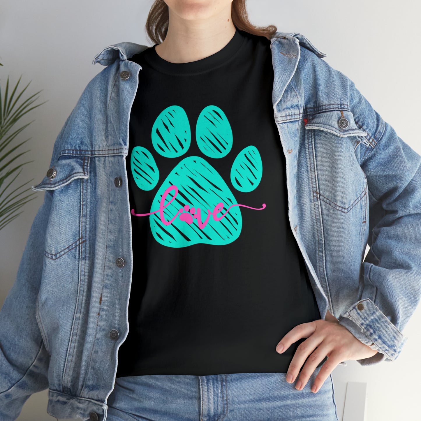 LOVE PAW TEE-Unisex Heavy Cotton Tee