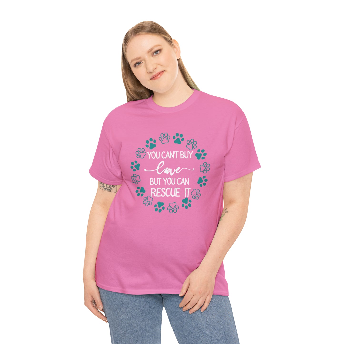 RESCUE LOVE TEE--ALL PROCEEDS DONATED TO ANIMAL RESCUE!