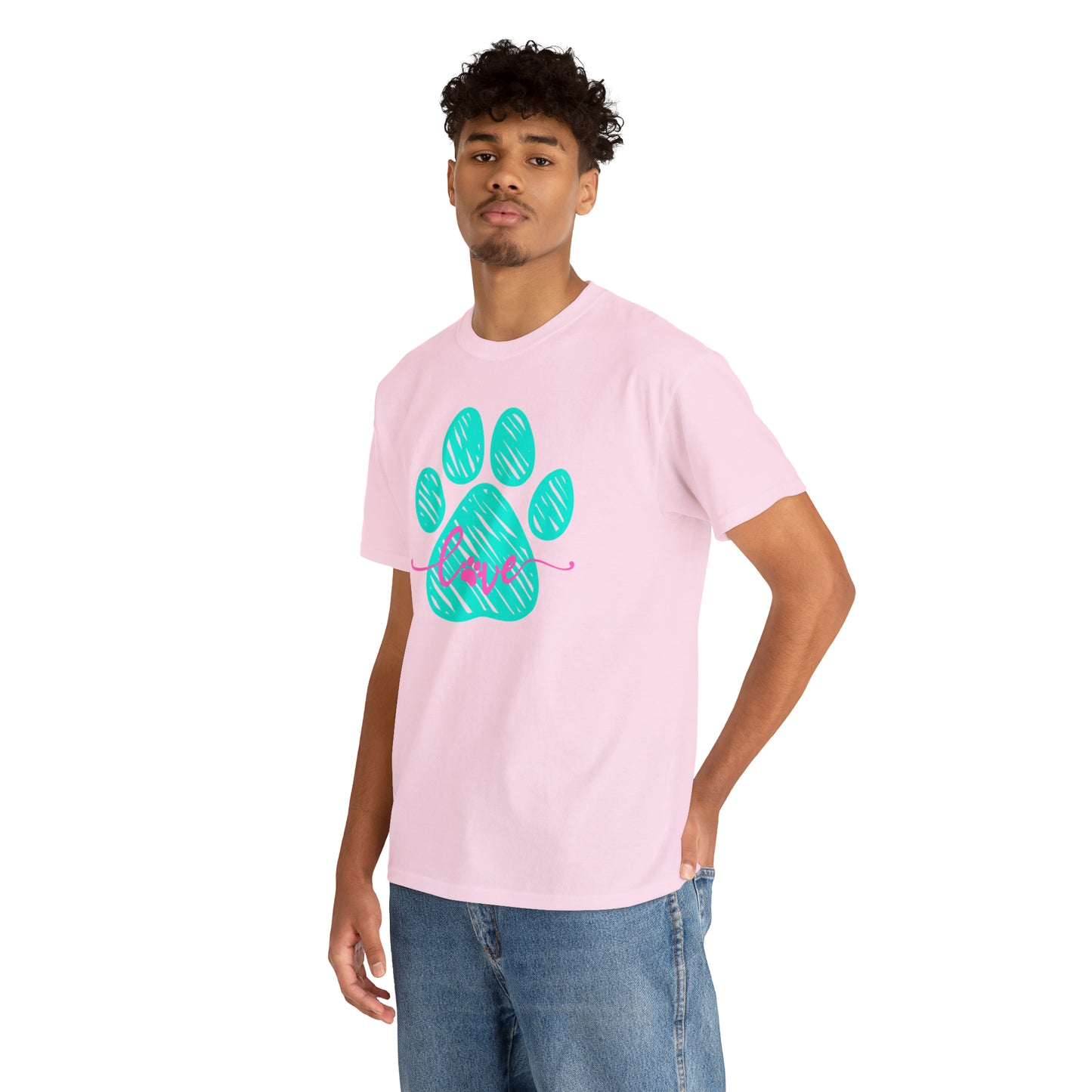 LOVE PAW TEE-Unisex Heavy Cotton Tee