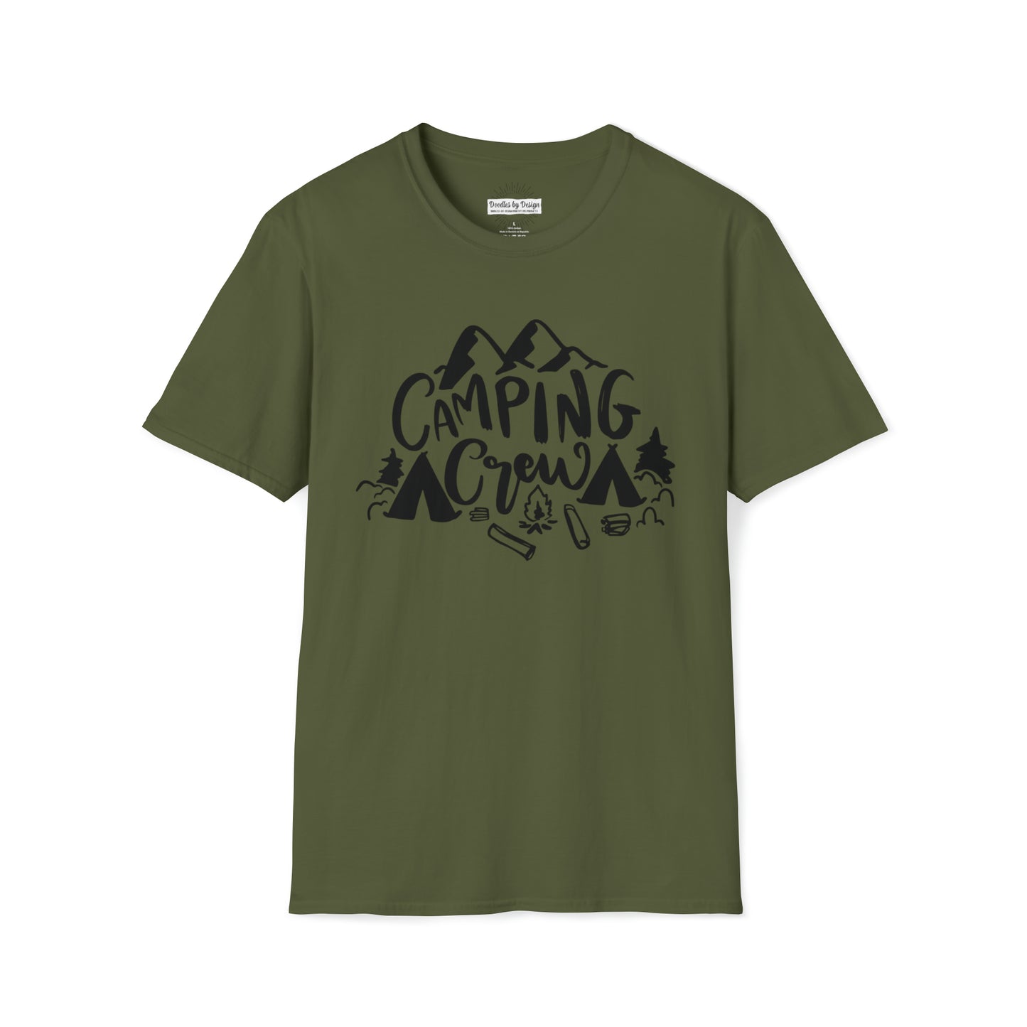 CAMPING CREW TEE-Unisex Softstyle T-Shirt