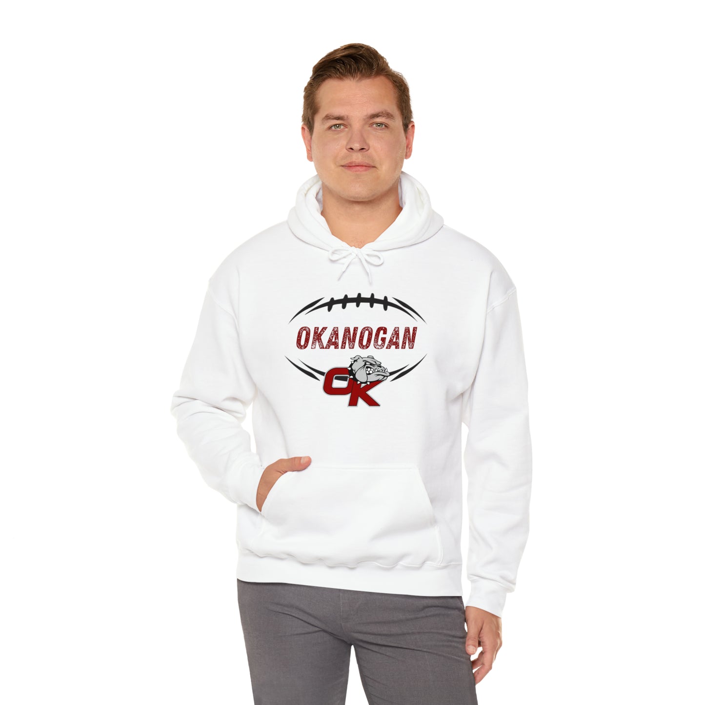 BULLDOGS FOOTBALL-Unisex Heavy Blend™ Hooded Sweatshirt