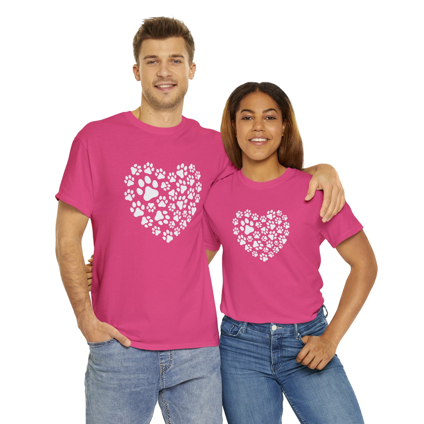 HEART OF PAWS-Unisex Heavy Cotton Tee