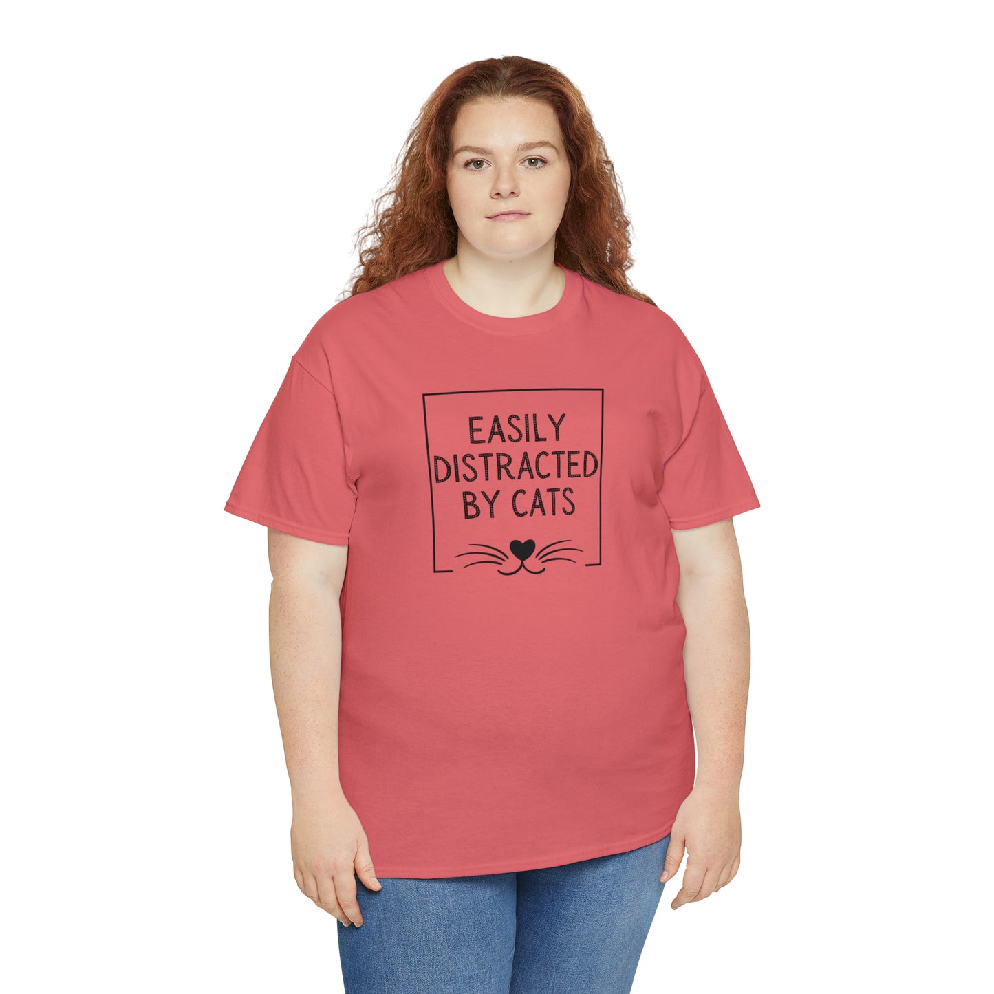 DISTRACTED BY CATS TEE-ALL PROCEEDS DONATED TO ANIMAL RESCUE!