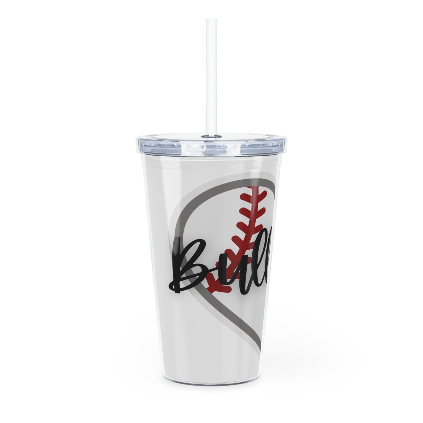 BULLDOGS-Plastic Tumbler with Straw