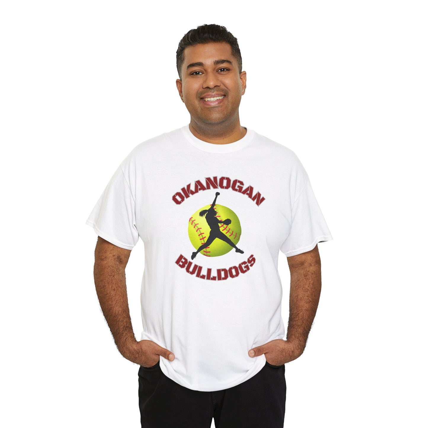 OK SOFTBALL PITCHER-Unisex Heavy Cotton Tee