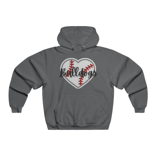 BULLDOGS HEART HOODIE-Men's NUBLEND® Hooded Sweatshirt