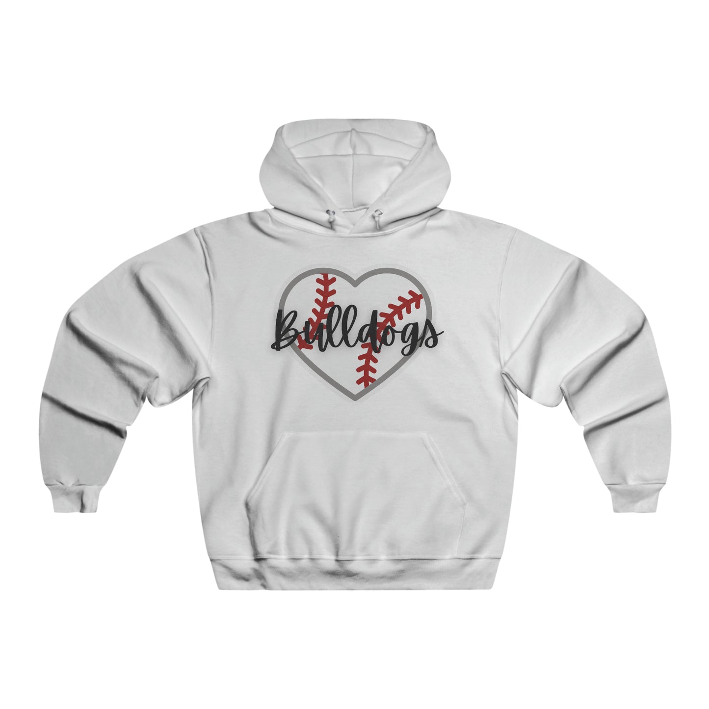 BULLDOGS HEART HOODIE-Men's NUBLEND® Hooded Sweatshirt