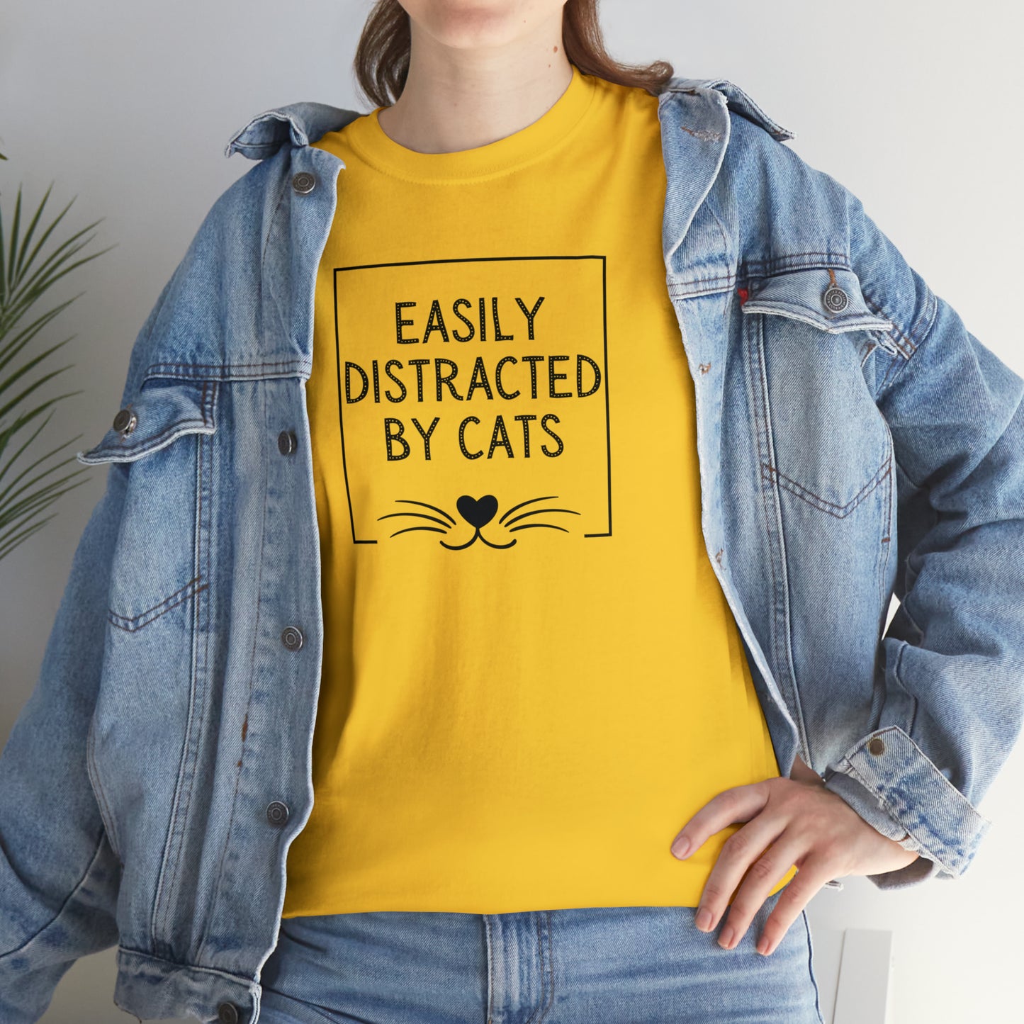 DISTRACTED BY CATS TEE-ALL PROCEEDS DONATED TO ANIMAL RESCUE!