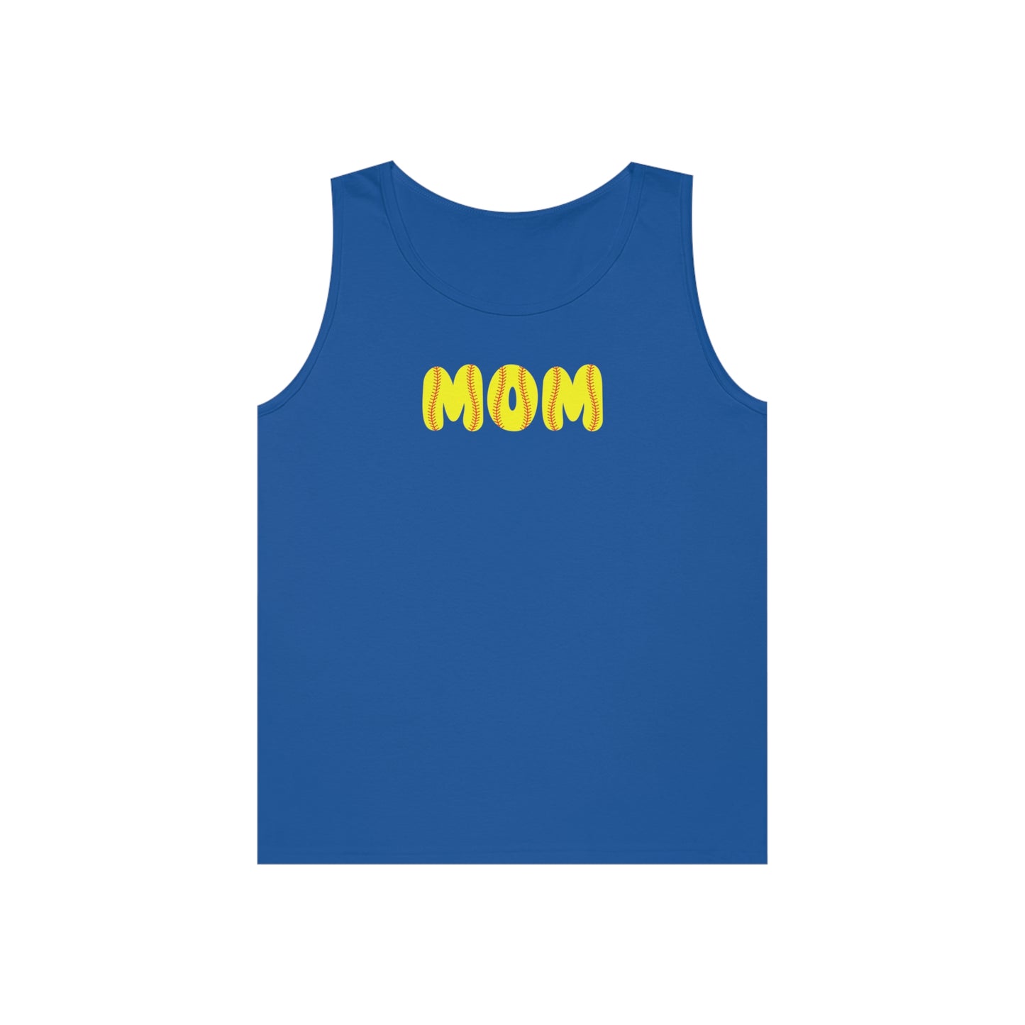 Softball MOM tank-Unisex Heavy Cotton Tank Top