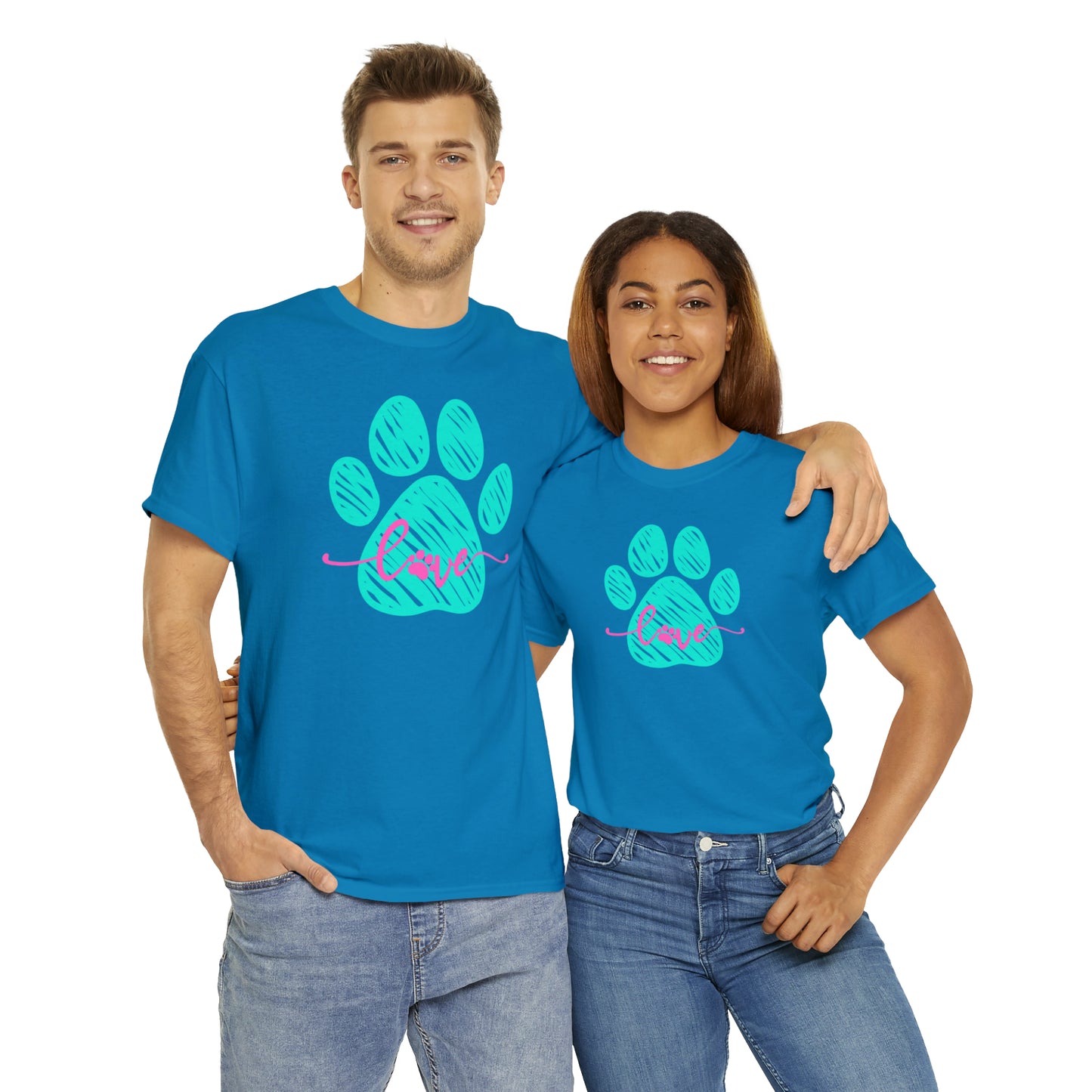 LOVE PAW TEE-Unisex Heavy Cotton Tee