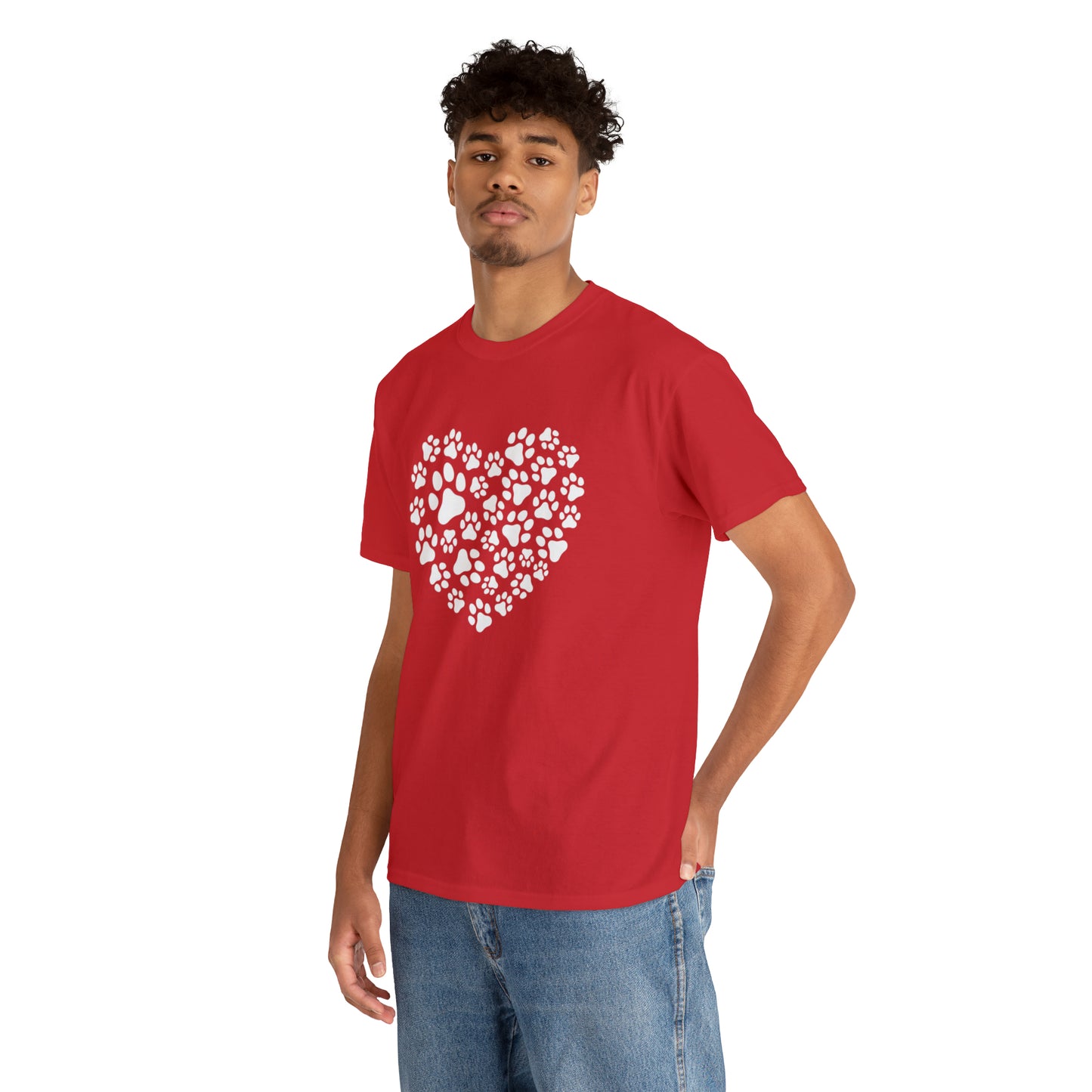 HEART OF PAWS-Unisex Heavy Cotton Tee