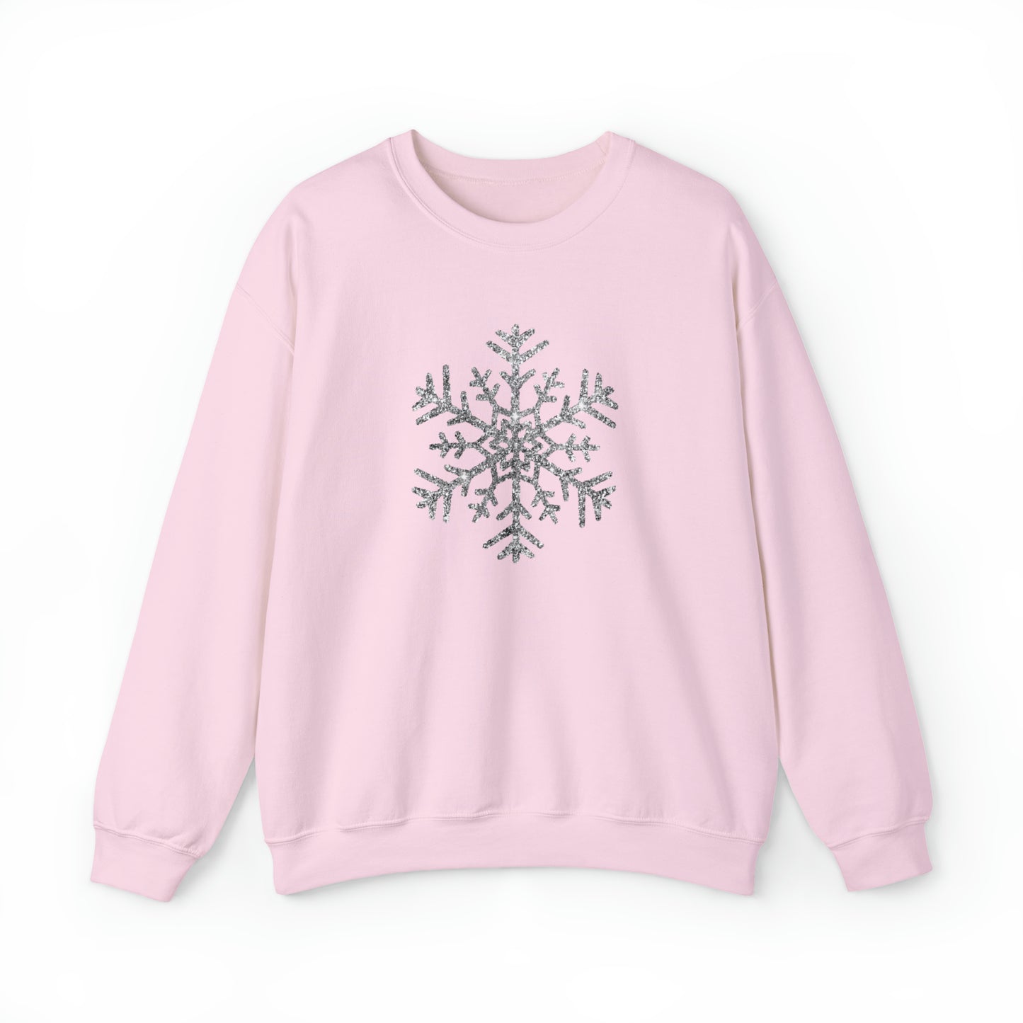 Glitter Snowflake Crewneck Sweatshirt