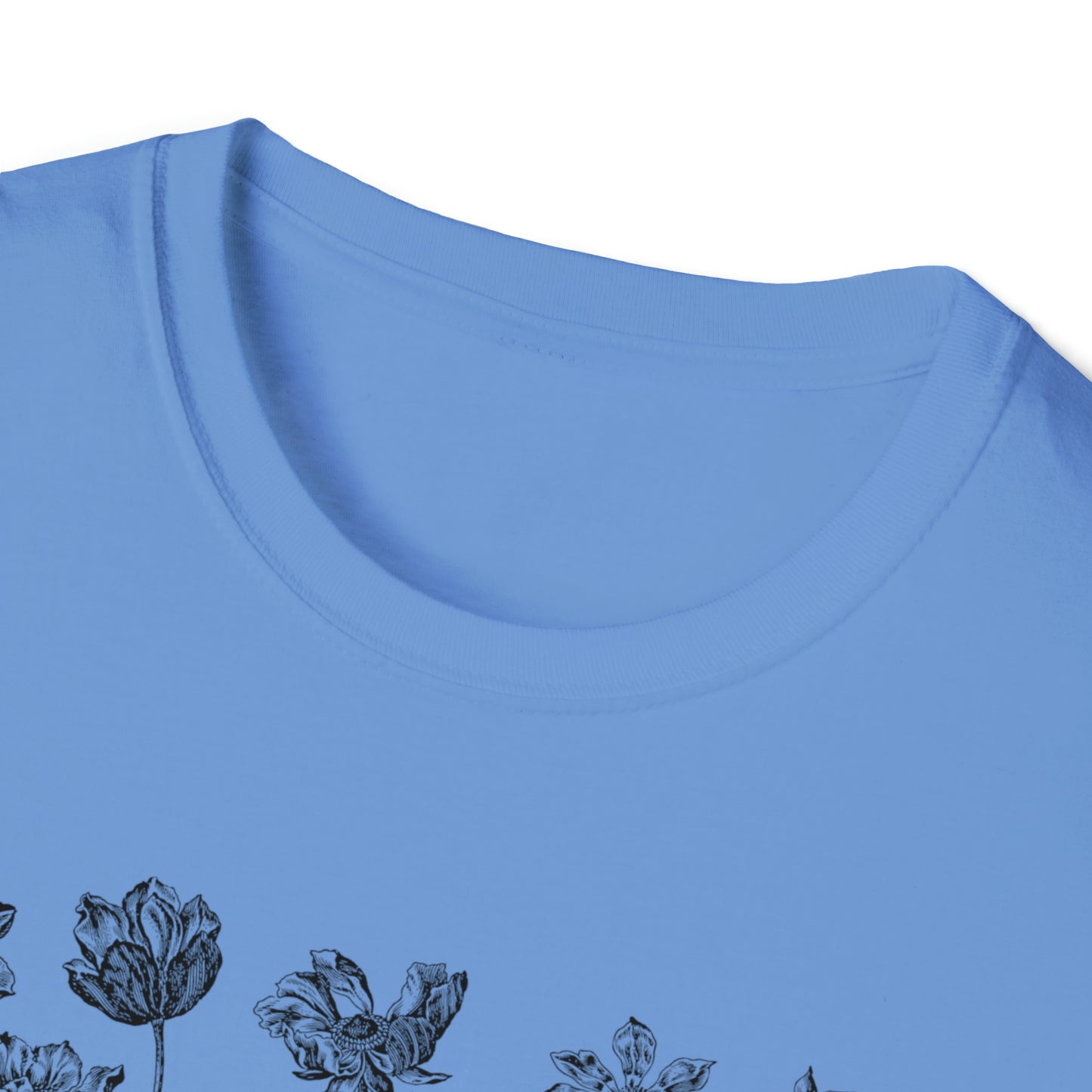 WILD AND FREE-FLOWERS-Unisex Softstyle T-Shirt