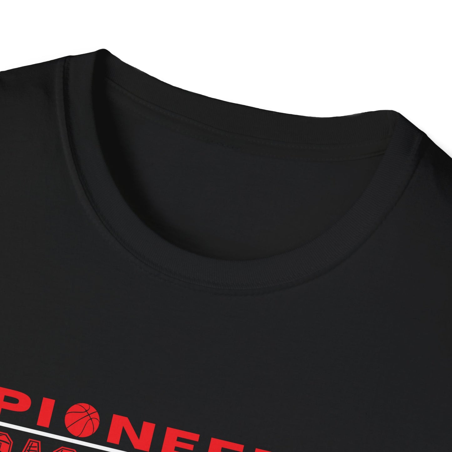 PIONEERS BASKETBALL TEXT TEE-Unisex Softstyle T-Shirt