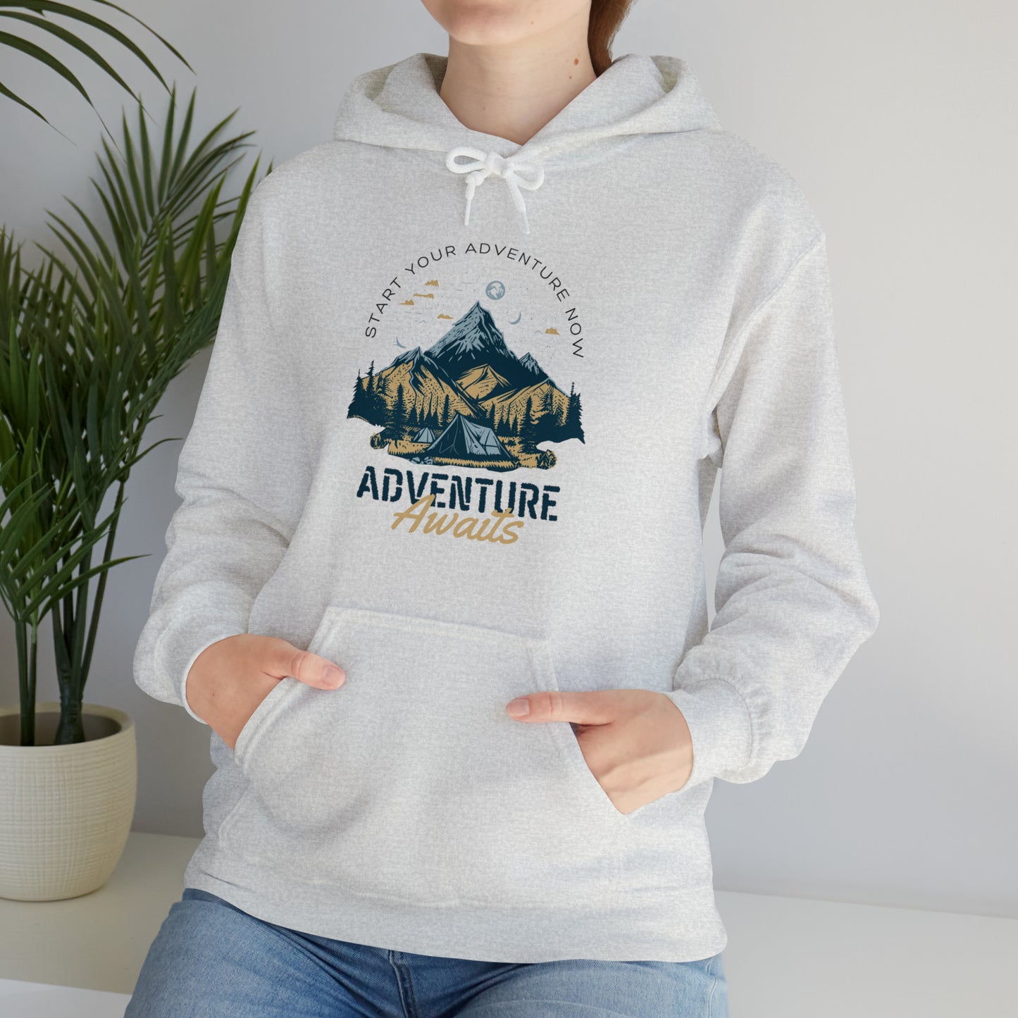 ADVENTURE AWAITS HOODIE-Unisex Heavy Blend™ Hooded Sweatshirt