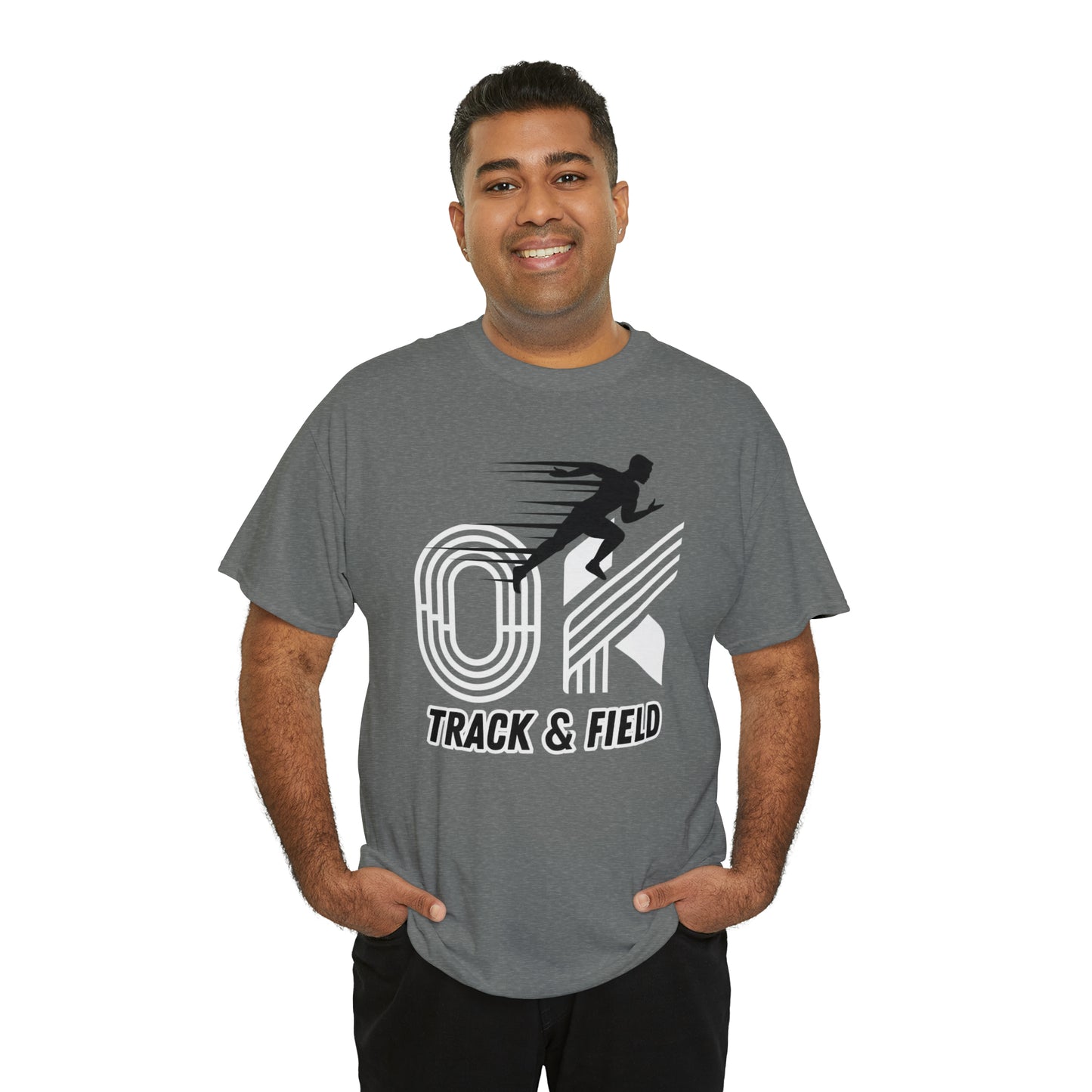 OK TRACK & FIELD TEE-Unisex Heavy Cotton Tee