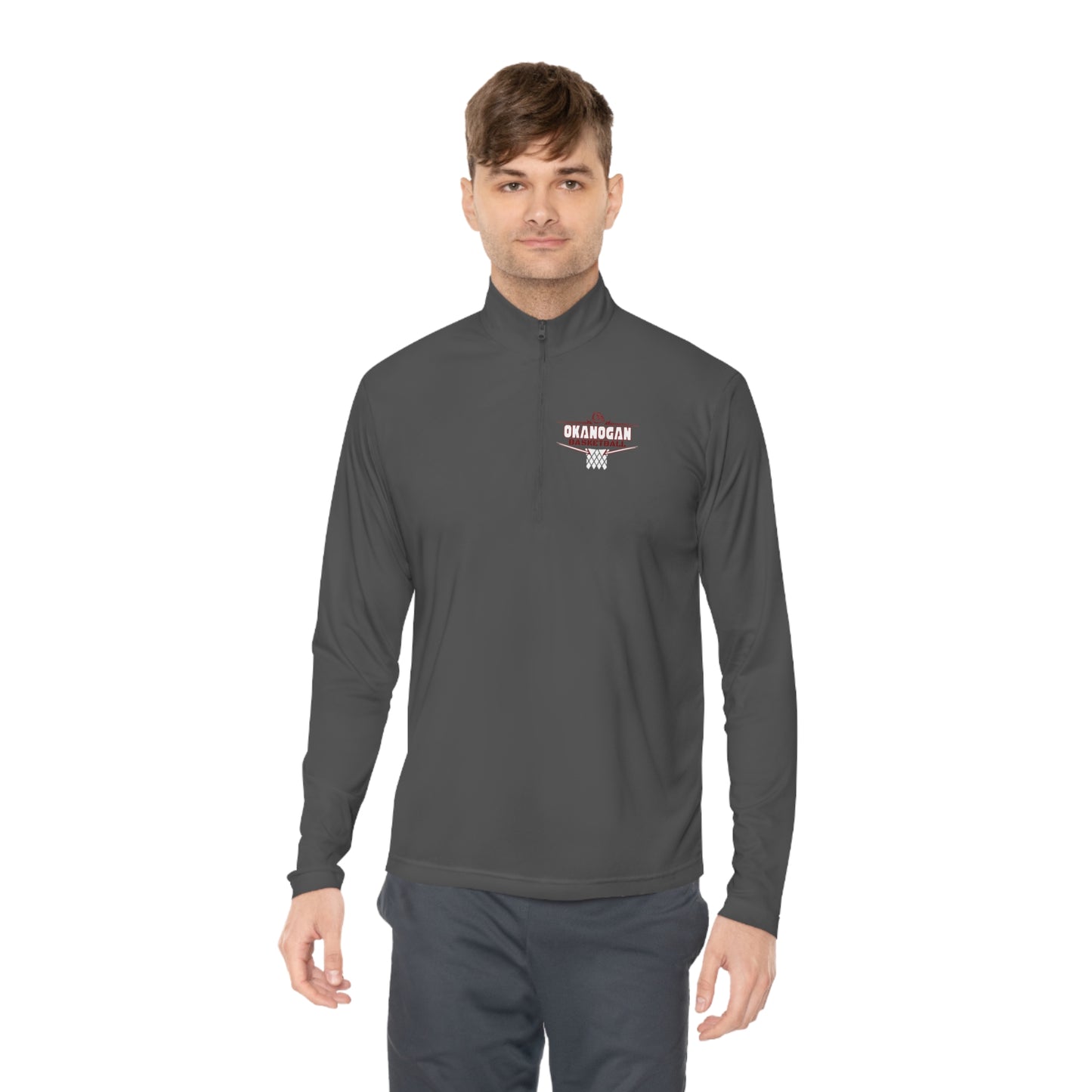 OKANOGAN BASKETBALL Quarter-Zip Pullover