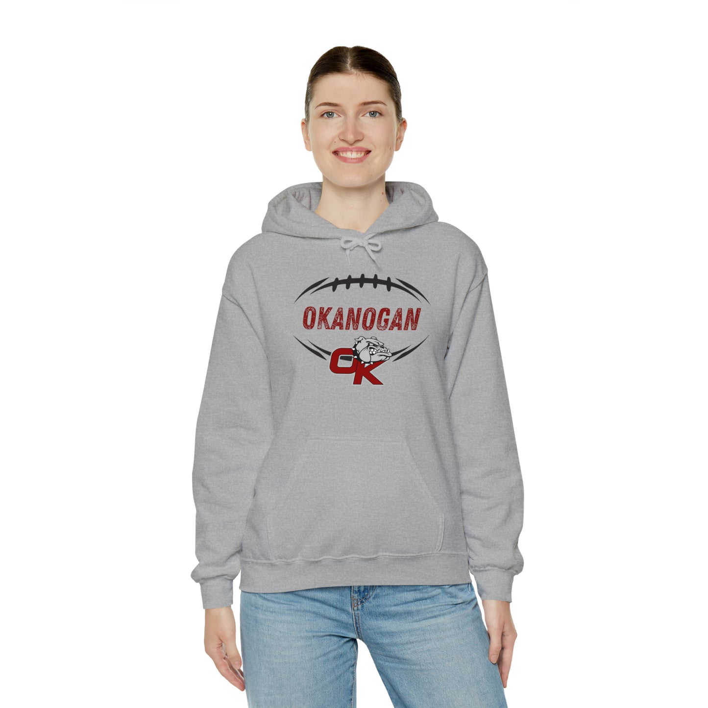 BULLDOGS FOOTBALL-Unisex Heavy Blend™ Hooded Sweatshirt