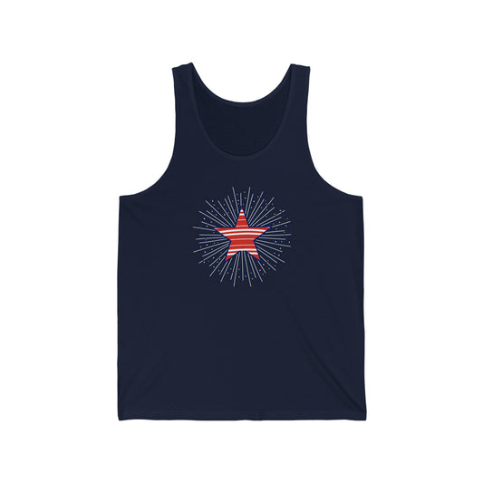 STAR TANK-Unisex Jersey Tank