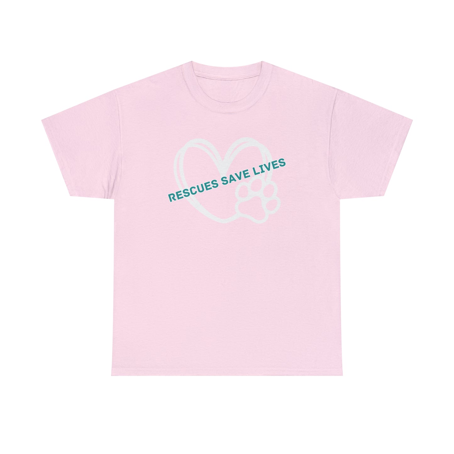 RESCUES SAVE LIVES TEE-Unisex Heavy Cotton Tee