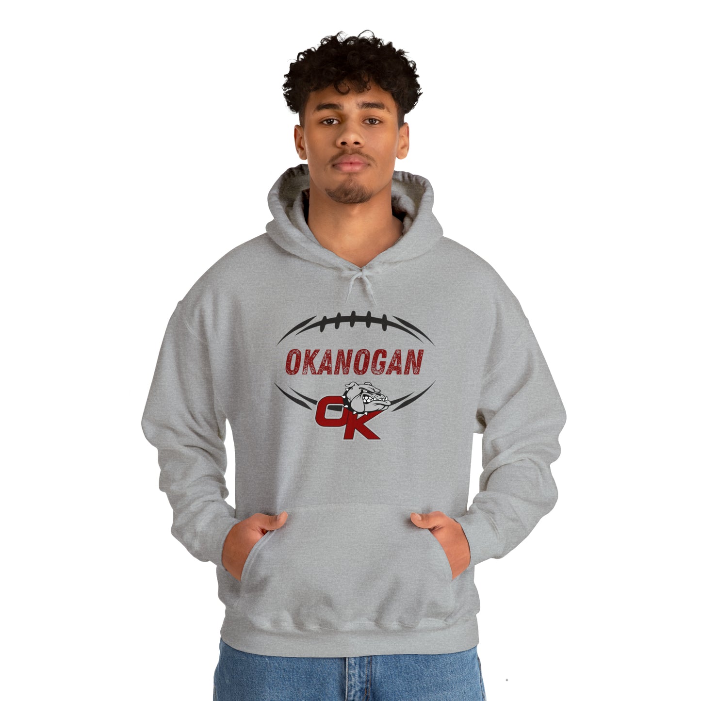 BULLDOGS FOOTBALL-Unisex Heavy Blend™ Hooded Sweatshirt