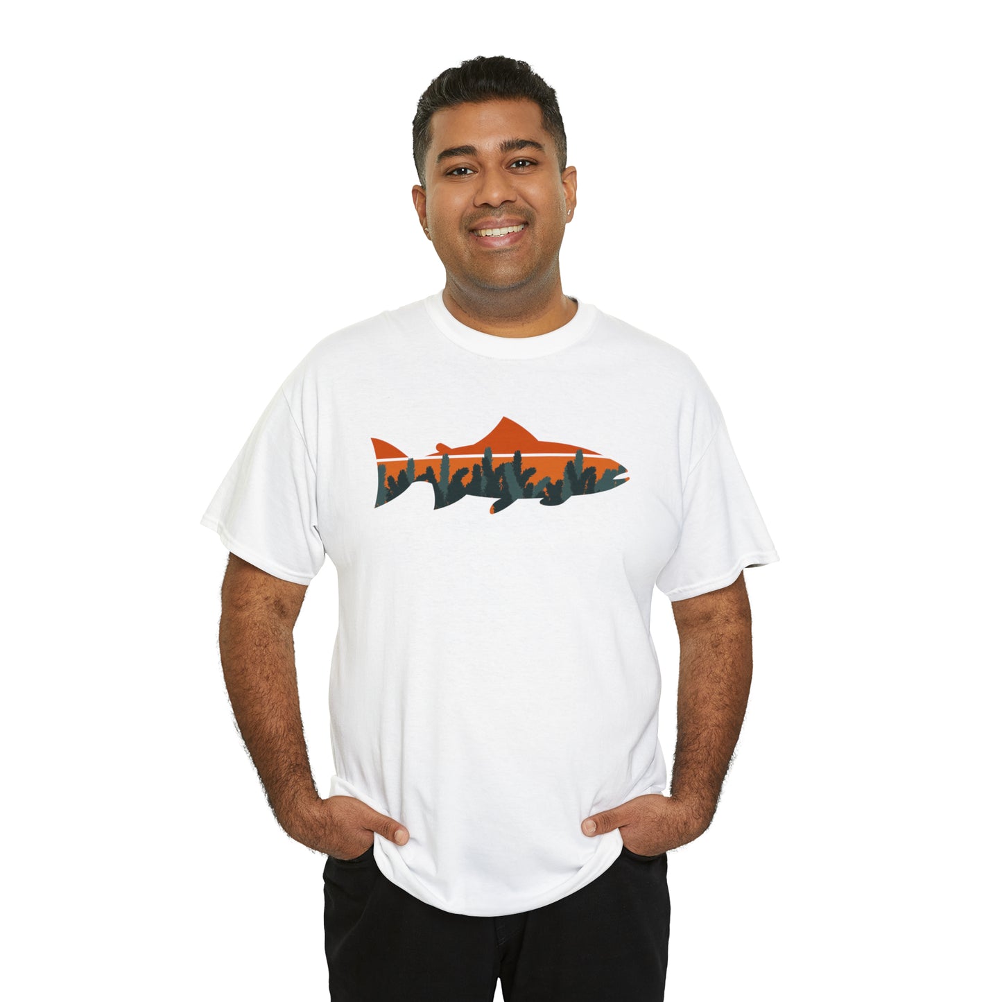 TROUT TEE-Unisex Heavy Cotton Tee