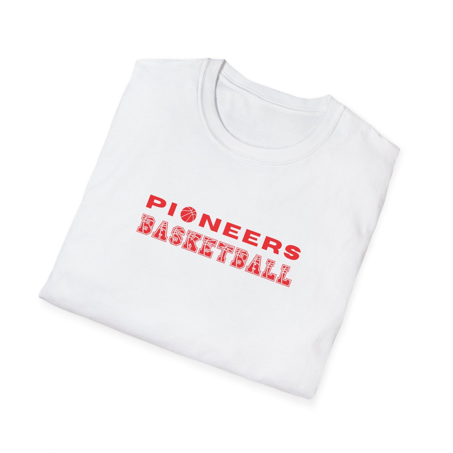 PIONEERS BASKETBALL TEXT TEE-Unisex Softstyle T-Shirt