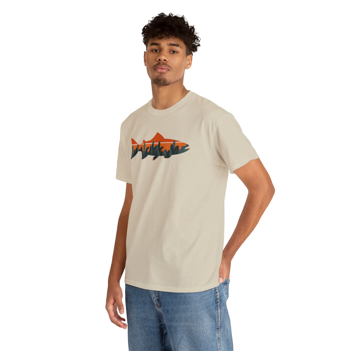 TROUT TEE-Unisex Heavy Cotton Tee