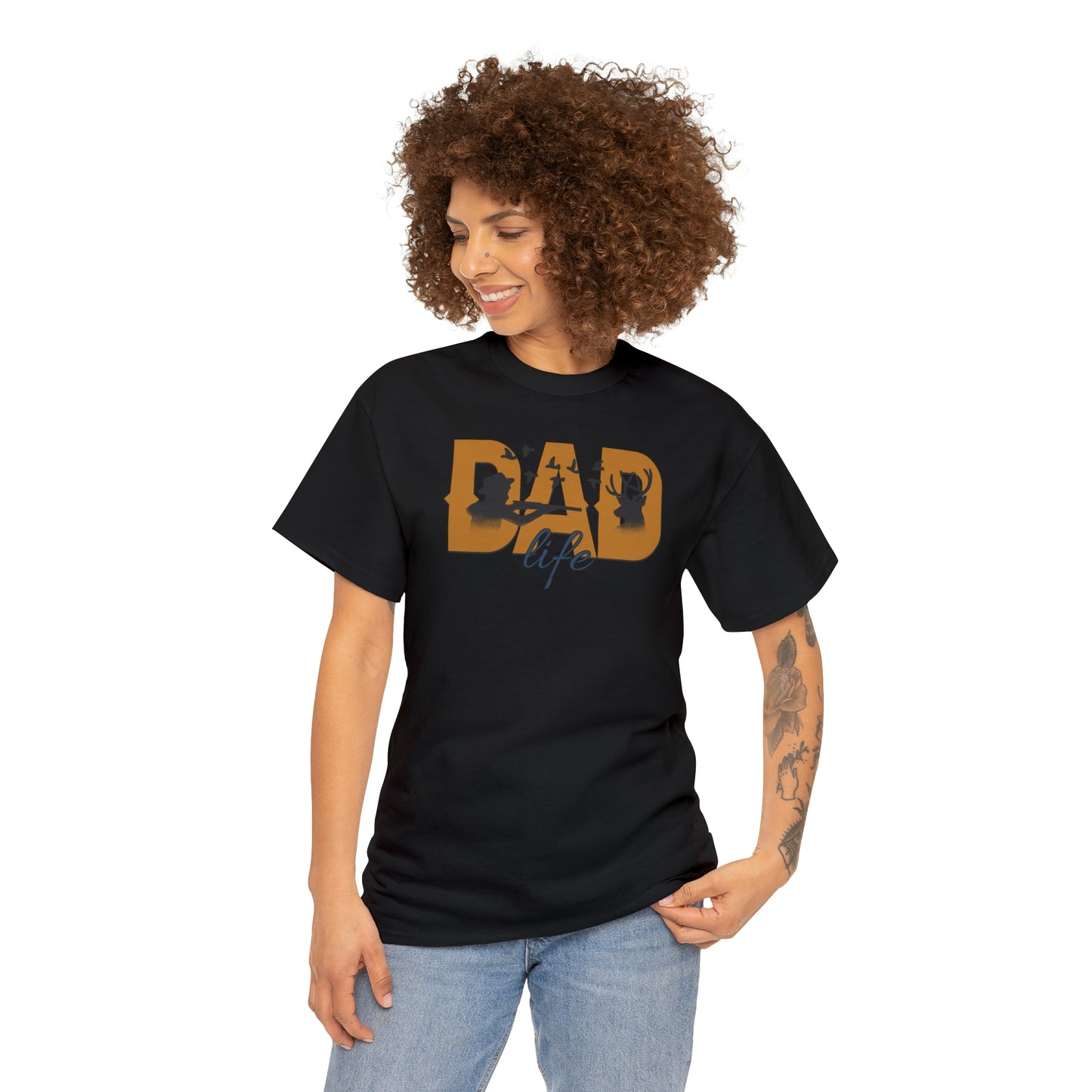 DAD LIFE HUNTING TEE-Unisex Heavy Cotton Tee