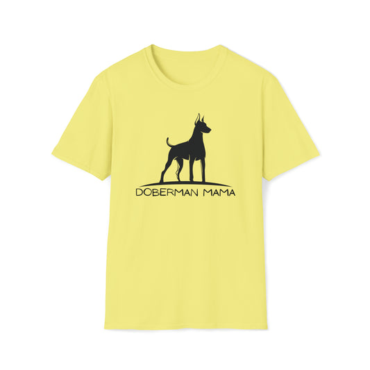 Doberman Mama Tee-Unisex Softstyle T-Shirt