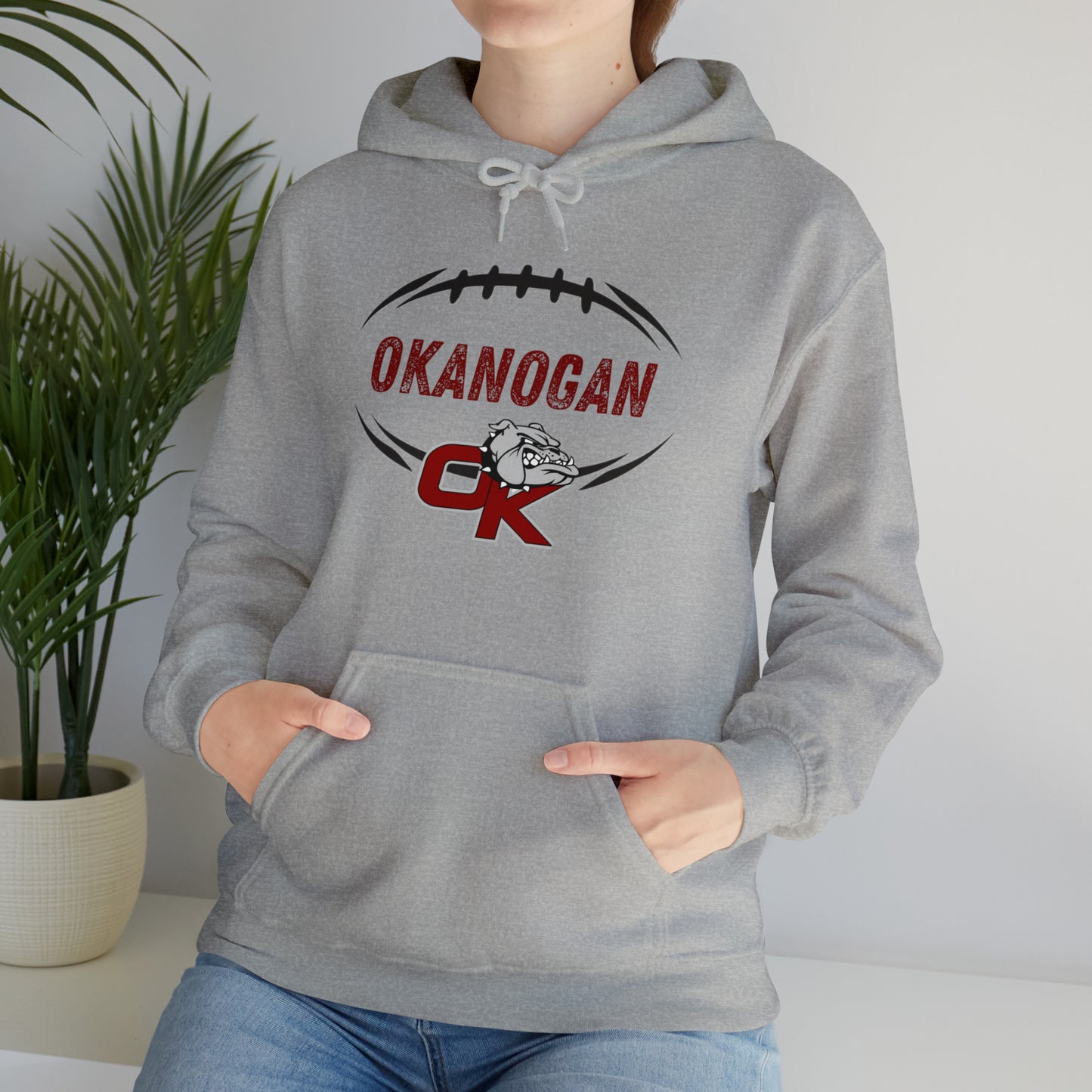 BULLDOGS FOOTBALL-Unisex Heavy Blend™ Hooded Sweatshirt