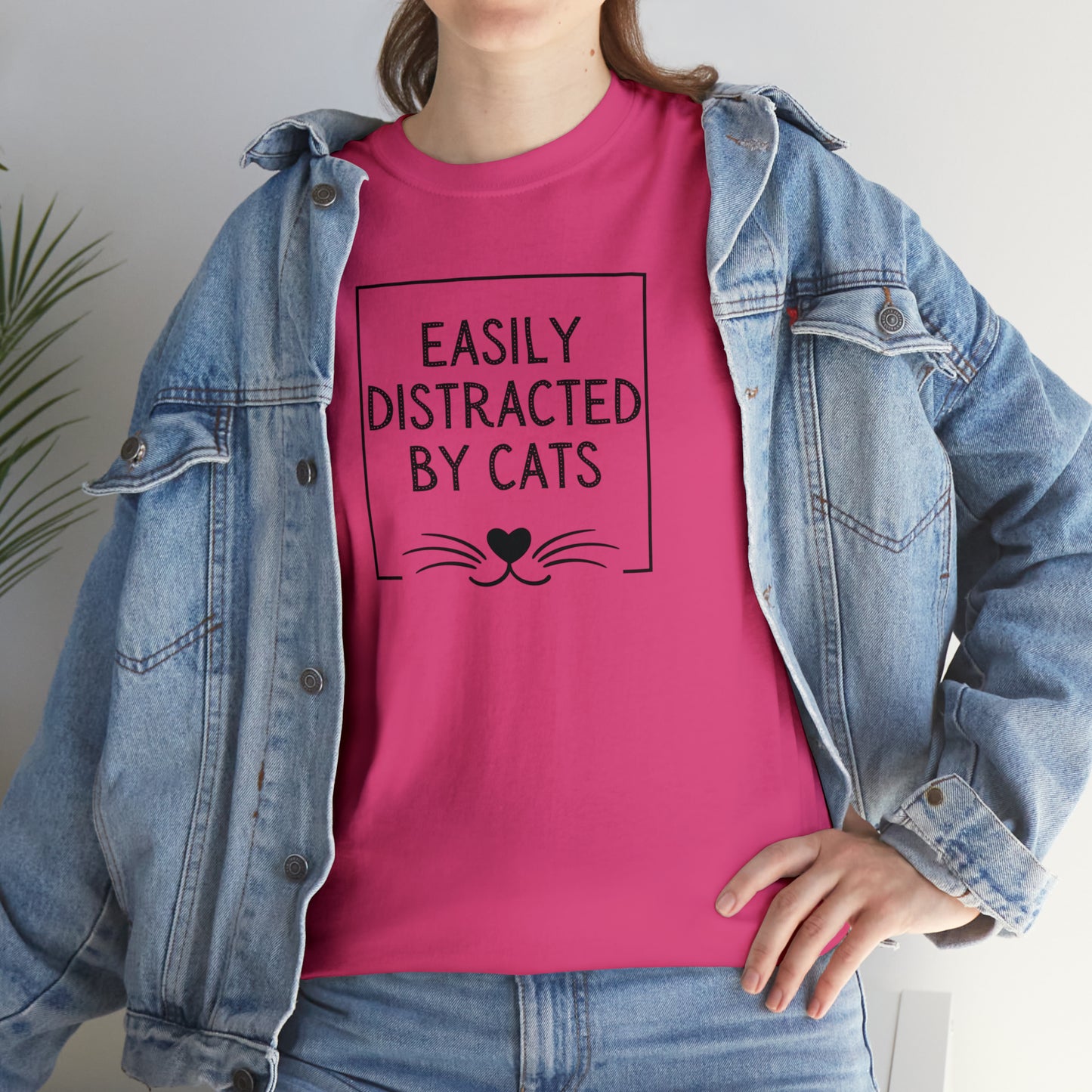 DISTRACTED BY CATS TEE-ALL PROCEEDS DONATED TO ANIMAL RESCUE!