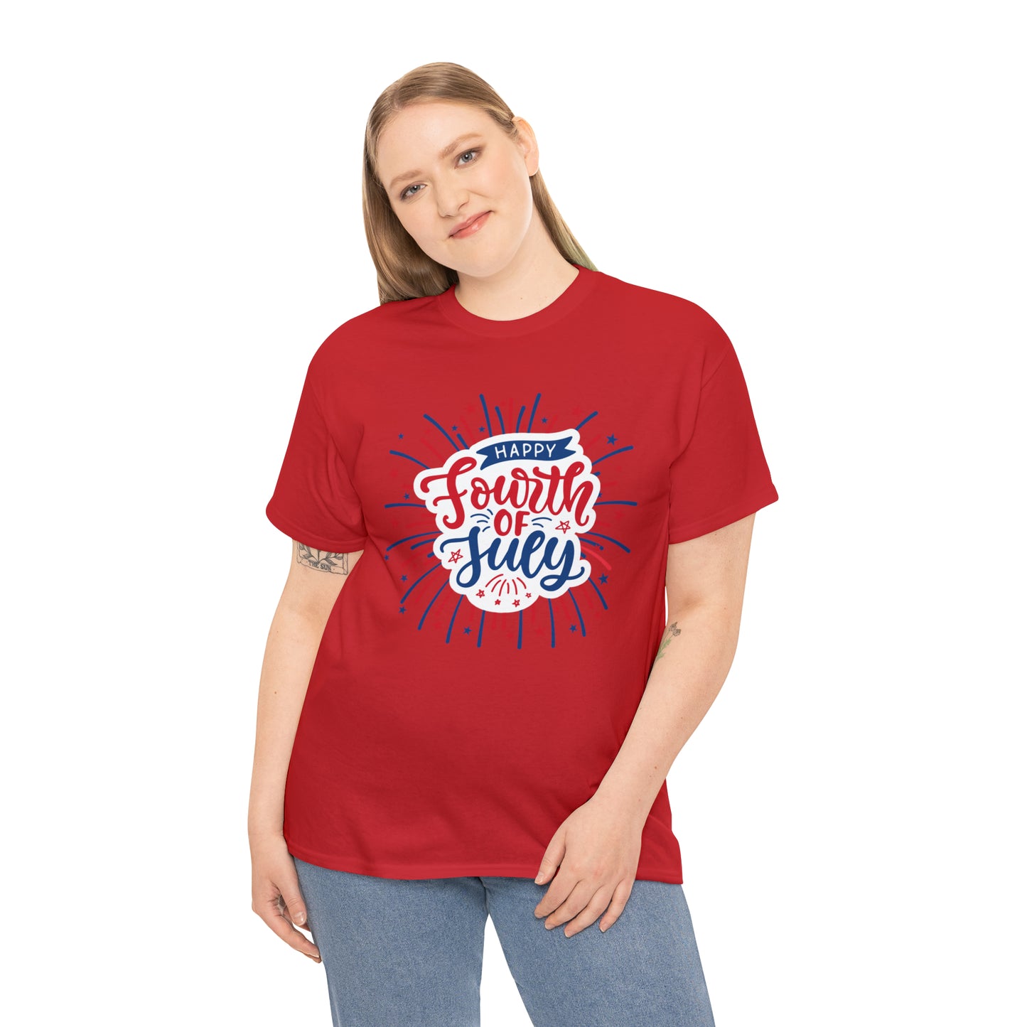 HAPPY 4TH!-Unisex Heavy Cotton Tee