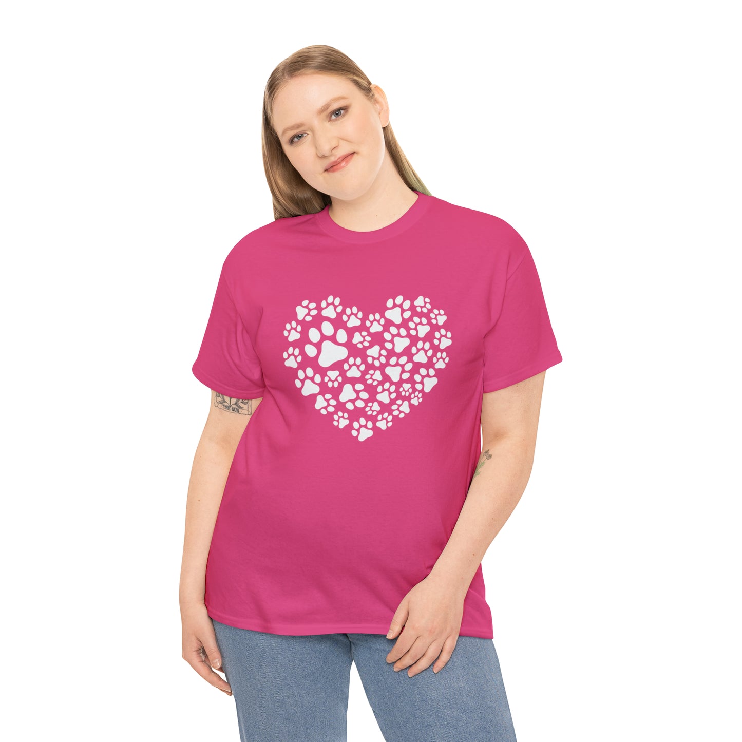 HEART OF PAWS-Unisex Heavy Cotton Tee