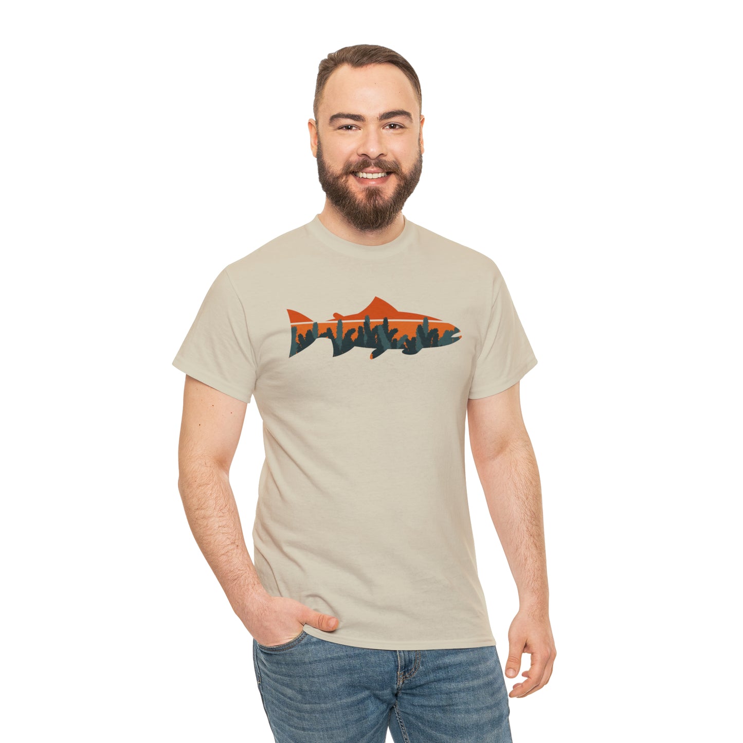 TROUT TEE-Unisex Heavy Cotton Tee