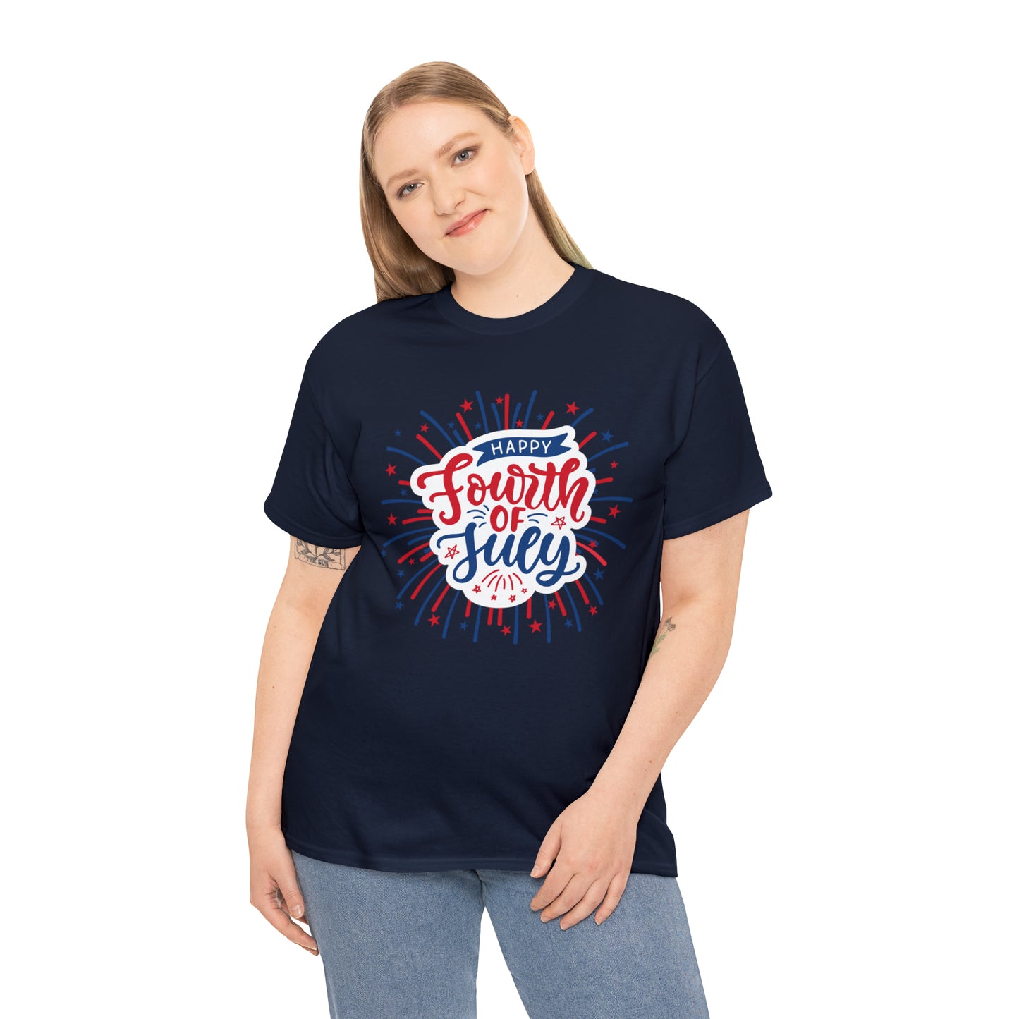 HAPPY 4TH!-Unisex Heavy Cotton Tee