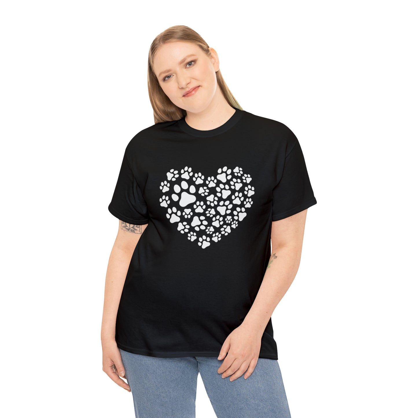 HEART OF PAWS-Unisex Heavy Cotton Tee