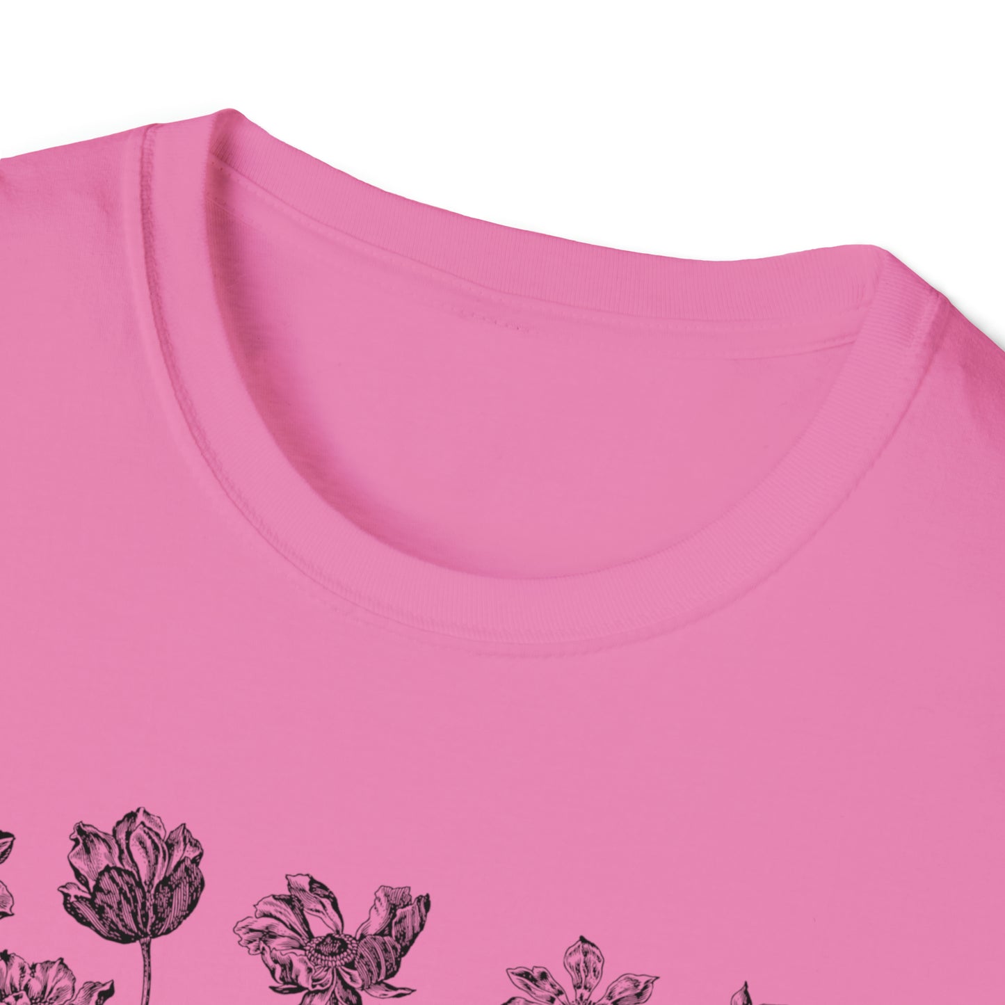 WILD AND FREE-FLOWERS-Unisex Softstyle T-Shirt